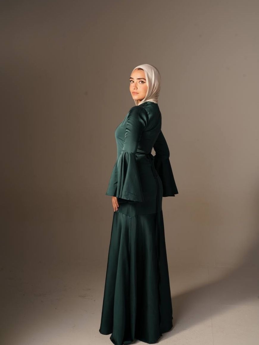 TWINKELS DRESS IN OLIVE