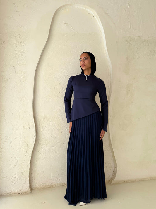 Dalida dress in Navy blue