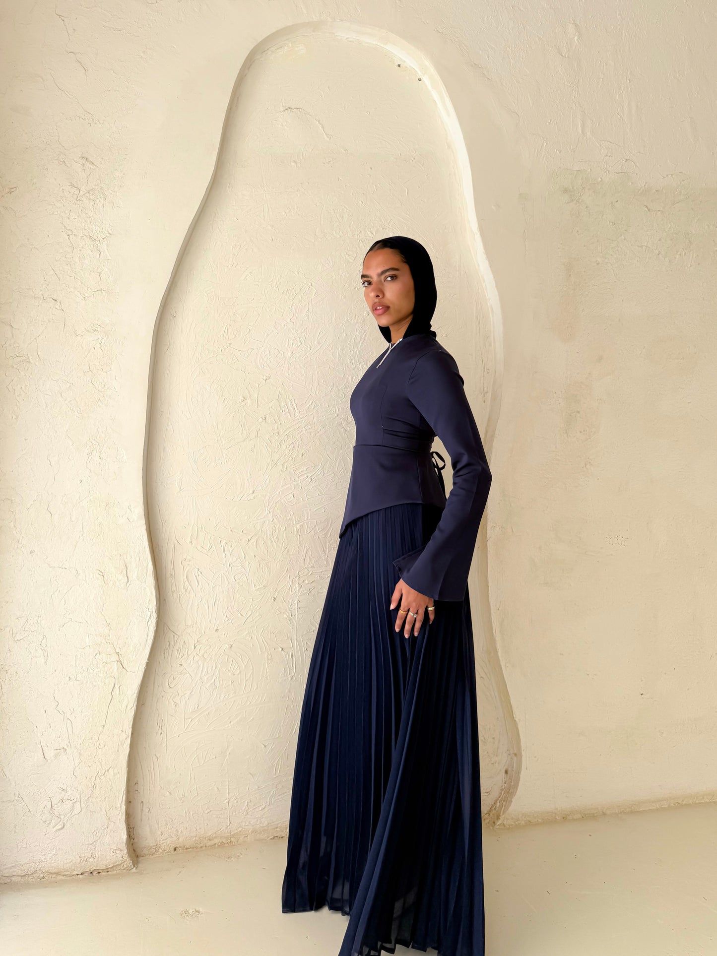 Dalida dress in Navy blue