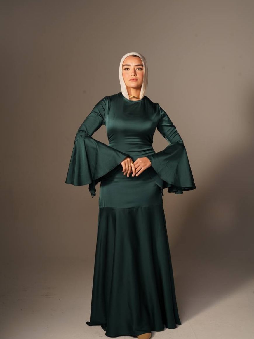TWINKELS DRESS IN OLIVE